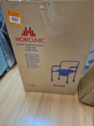 Mobiclinic, Silla con WC, Muelle, Acero, Silla WC