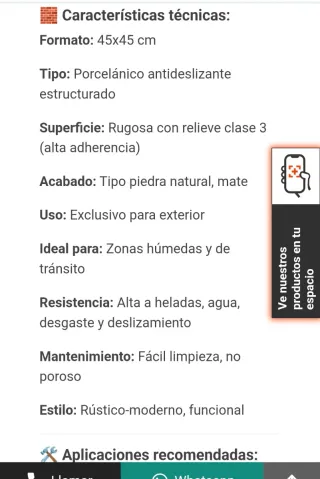 Suelo Porcelánico Antideslizante Rúa Silver.