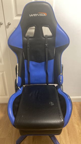 Silla Gaming WENSIX Azul y Negra