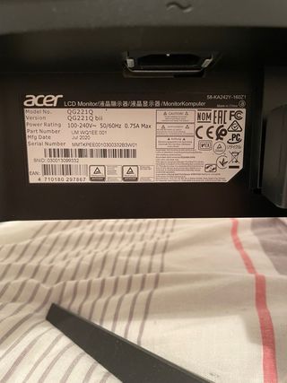 Monitor Acer 60HZ