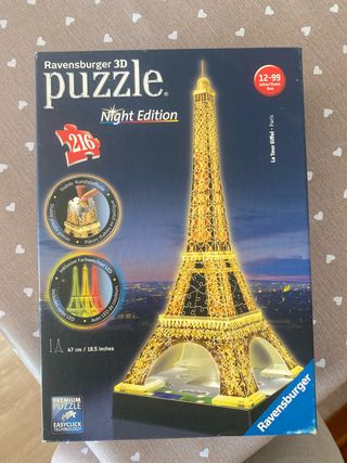 Puzzle 3D Ravensburger Torre Eiffel Night Edition