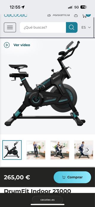 Bicicleta Estática Drumfit Cecotec