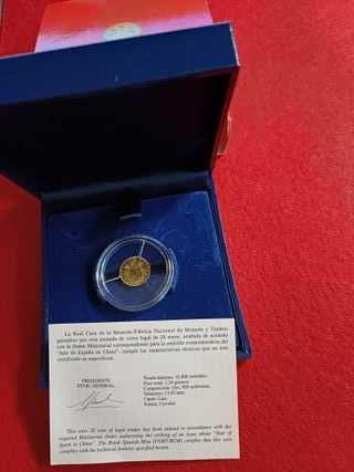 2007 - 20€ PROOF AÑO DE ESPAÑA EN CHINA  FNMT