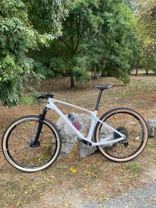 bicicleta carb rockrider race 900gx mavic crossmax