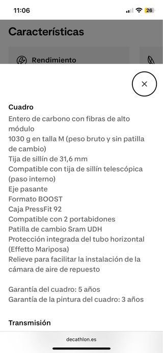 bicicleta carb rockrider race 900gx mavic crossmax
