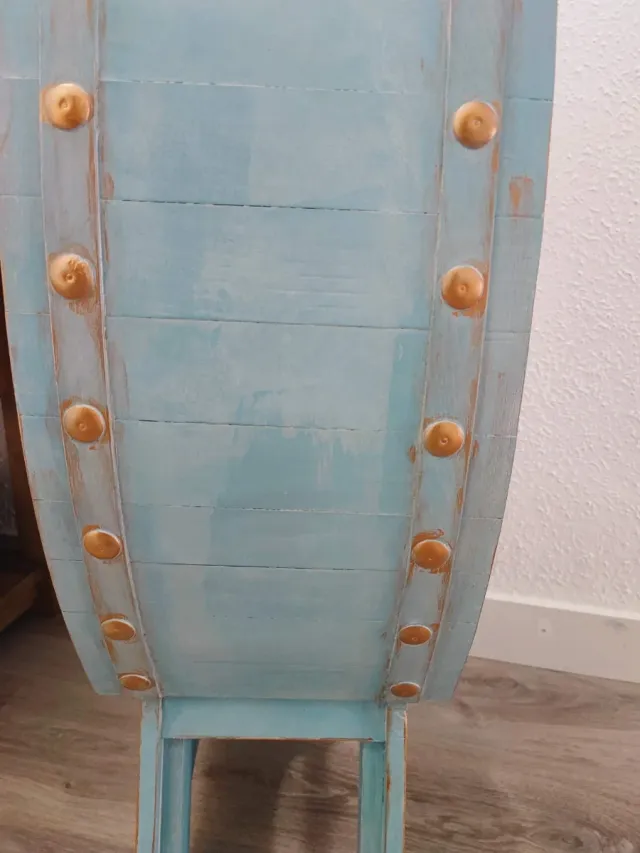 Botellero tonel ovalado madera