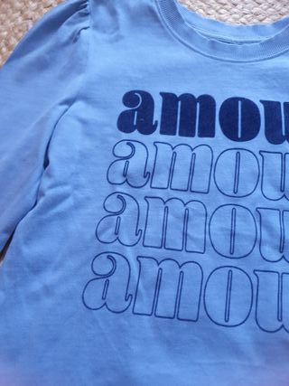 Sudadera mujer azul Amour
