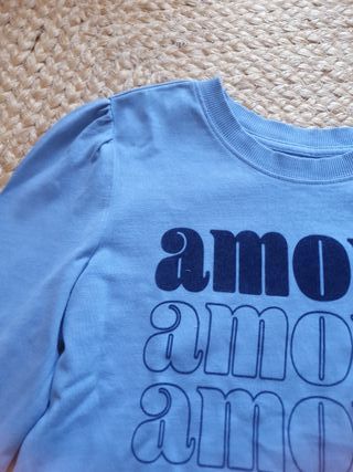 Sudadera mujer azul Amour