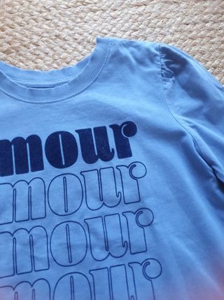 Sudadera mujer azul Amour