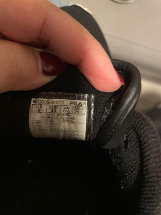 Zapatillas Fila Negras