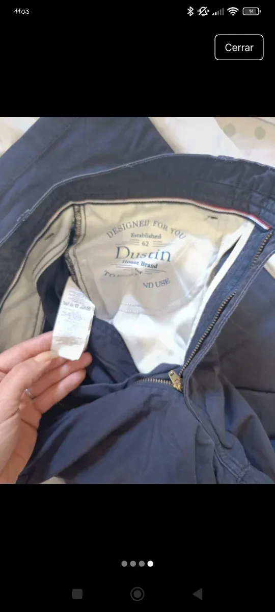 Lote hombre: Camisa blanca y pantalón azul