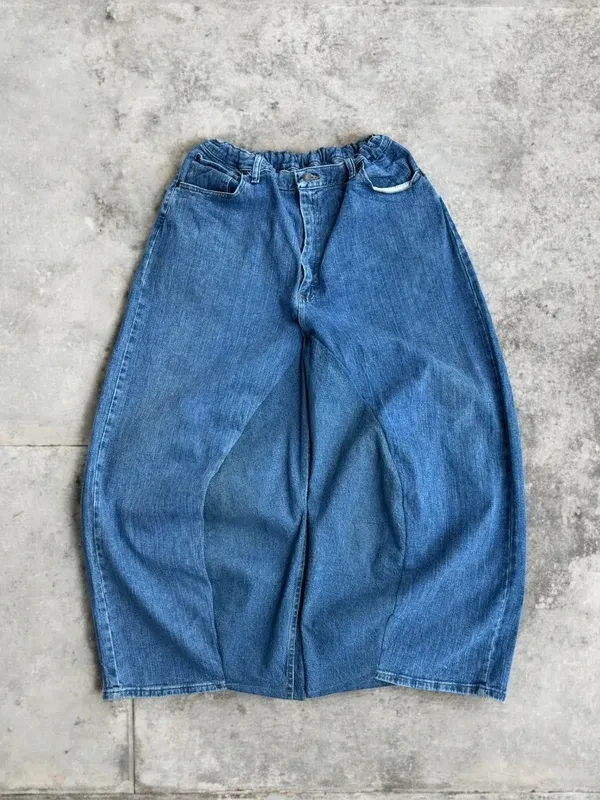 Pantalone baggy pants JNCO style y2k ricamato