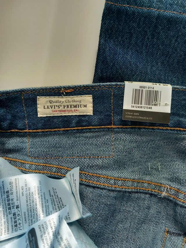 Pantalón Vaquero Levi's 501 Original Azul
