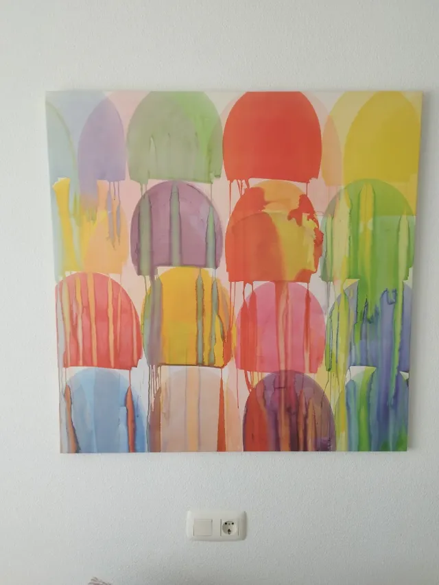 Cuadro abstracto multicolor