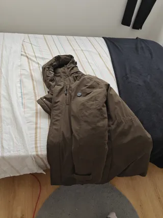 Chaqueta de invierno verde oscuro hombre