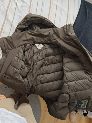 Chaqueta de invierno verde oscuro hombre
