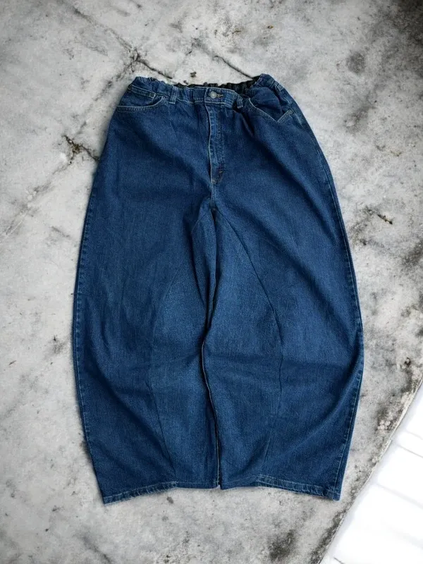 Pantalone baggy pants JNCO style y2k ricamato