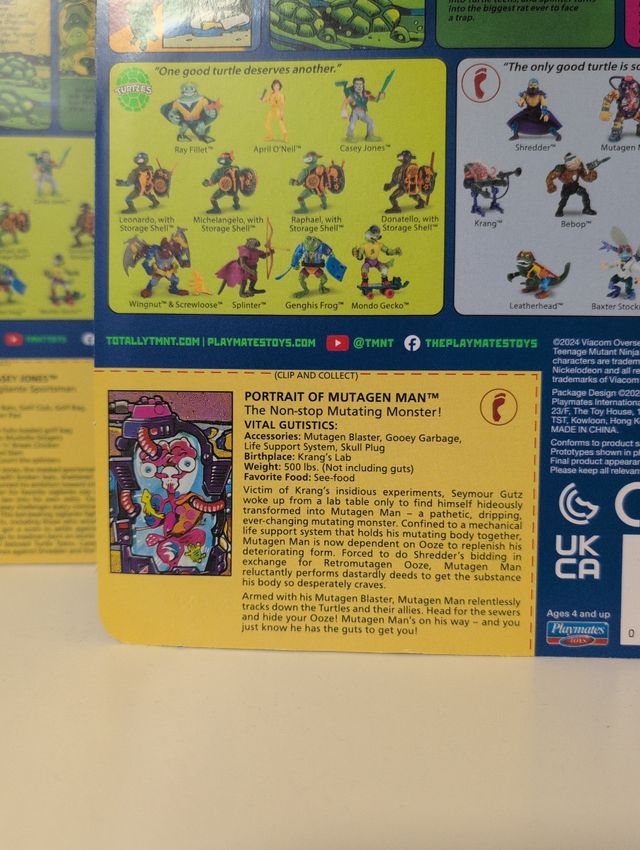 Mutagen Man TMNT Playmates 2024 Figura Acción