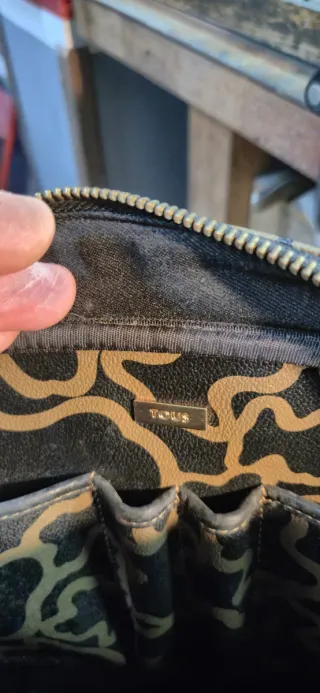 Bolso bandolera Tous negro y marrón