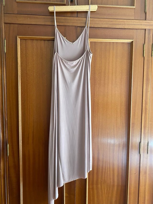 Vestido lencero color maquillaje  talla única