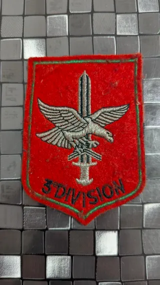 Vecchia patch militare della terza divisione