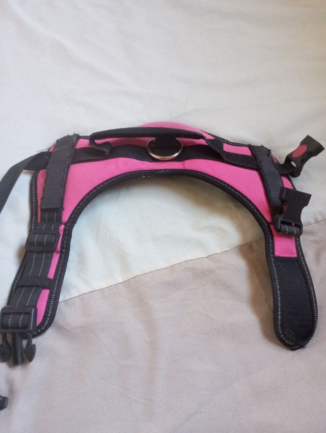 Arnés rosa para perro pequeño o mediano