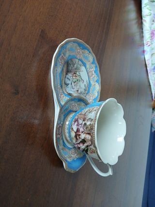 Tazza e piattino Rococò vintage