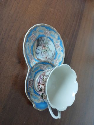 Tazza e piattino Rococò vintage