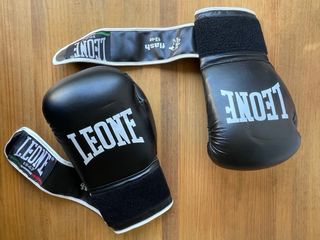 Guantes Boxeo Leone Negros 12oz