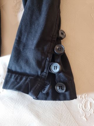 Chaqueta militar negra mujer ZARA