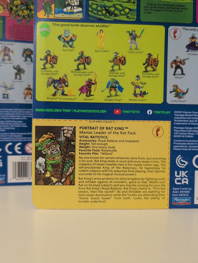 Rat King Tortugas Ninja Mutantes Playmates 2024