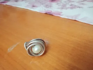 Anillo Plata Artesanal Perla