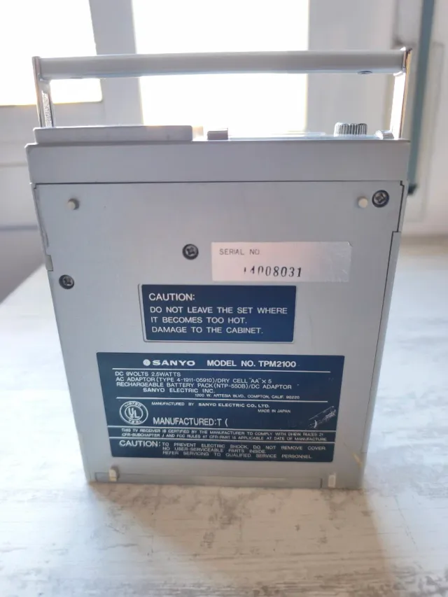 Radio Sanyo Mini TV senza audio