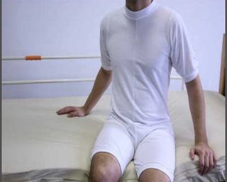 Pijama unisex protector pañal blanco