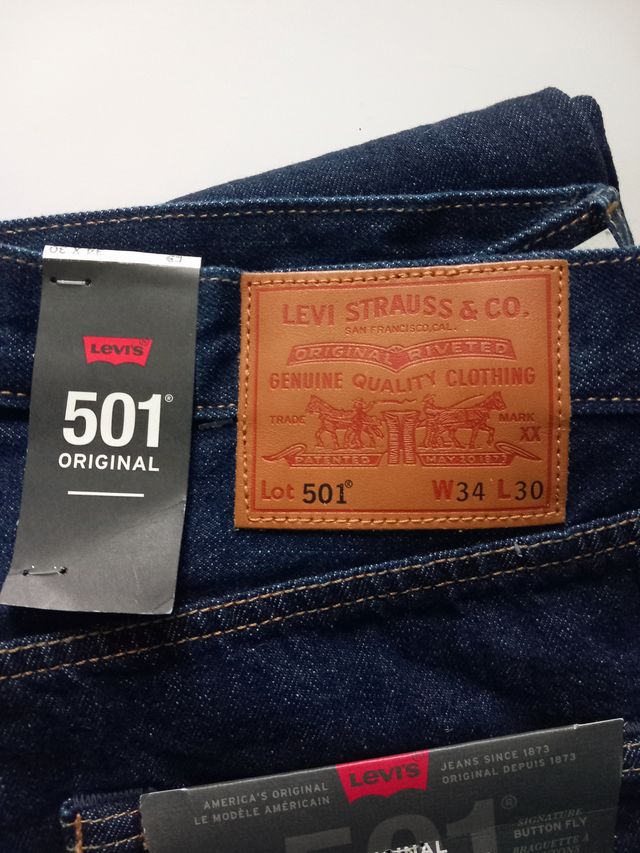Pantalón Vaquero Levi's 501 Original Azul oscuro