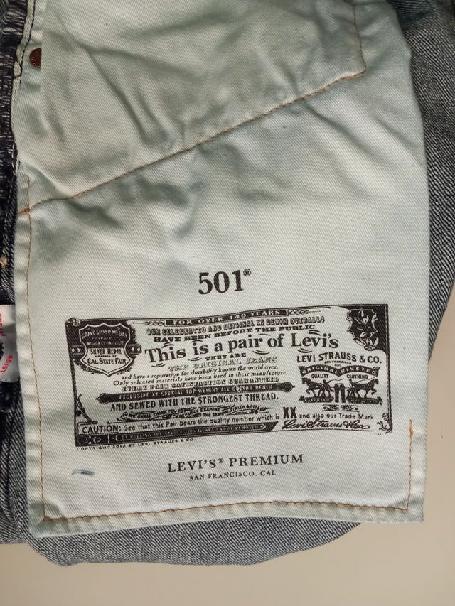 Pantalón Vaquero Levi's 501 Original Azul oscuro
