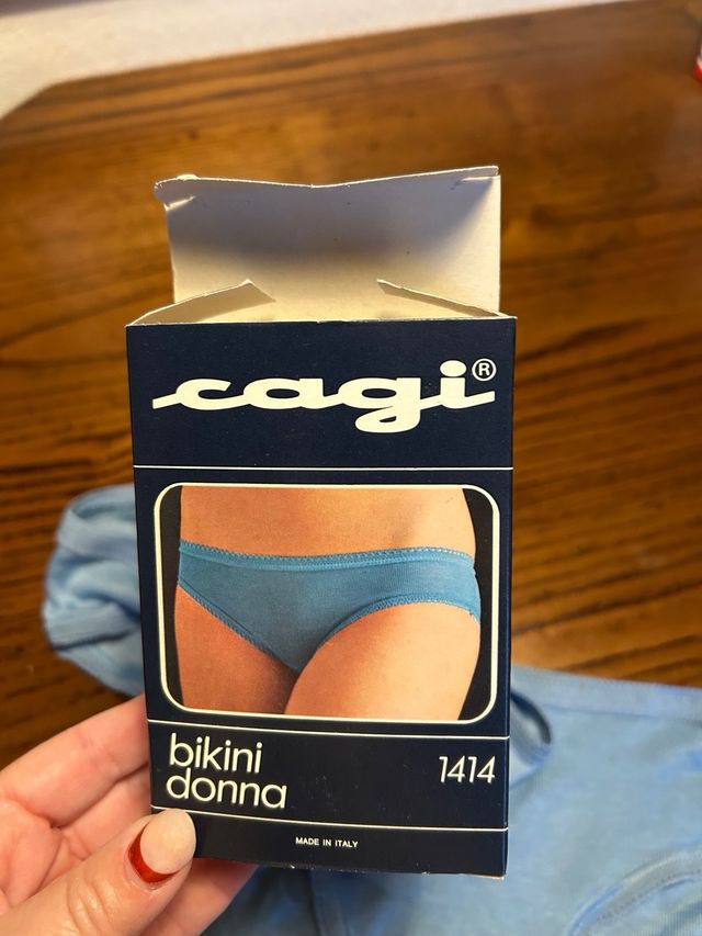 Coppia slip donna Cagi in maglina cotone