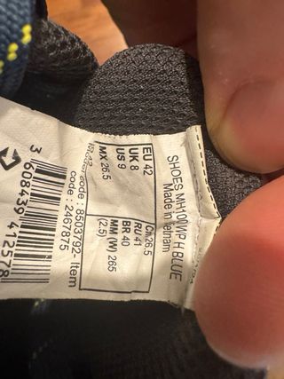 Zapatillas senderismo Quechua azul/gris sin caja