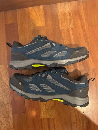 Zapatillas senderismo Quechua azul/gris sin caja