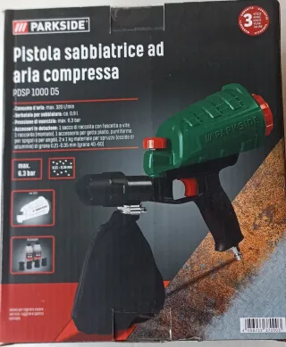 Pistola sabbiatrice Parkside PDSP 1000 D5