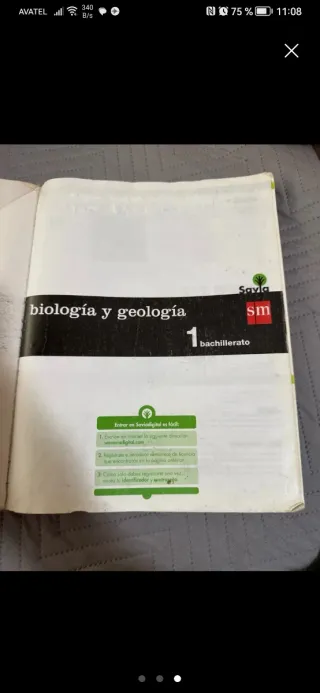 Biología y geología. 1 Bachillerato. Savia (Spa...