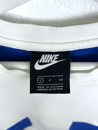 Sudadera Nike Sportswear Retro Y2K Blanca Azul