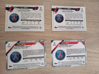 4 Cromos Lionel Messi Paris Saint-Germain