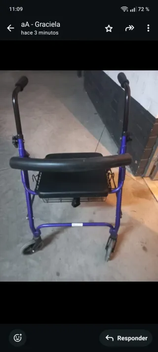 Carro andador para personas mayores