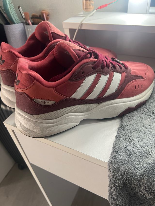 Zapatillas Adidas Torsion Rosas  y Blancas