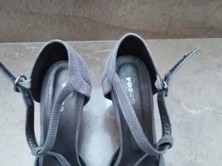 Sandalias de tacón grises