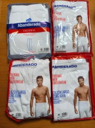 4 Calzoncillos Largo Abanderado Talla 48