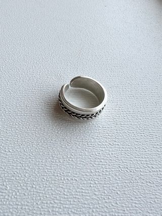 Anillo Plata 950 Artesanal Estilo Griego Ajustable
