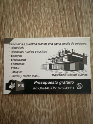Servicios de reformas integrales