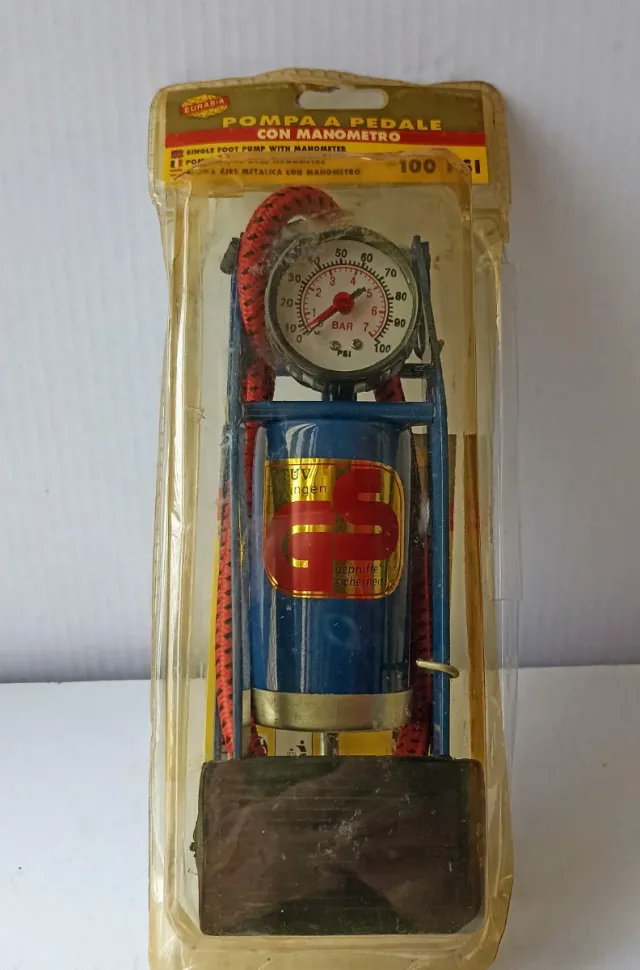 Pompa a pedale con manometro EURASIA
